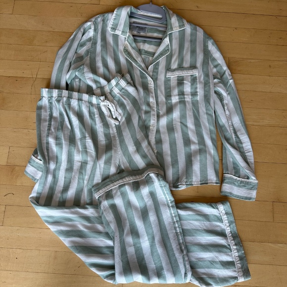 Rails Clara sage stripe pajama set, XS, GD1227 - Picture 2 of 7